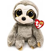 Ty Beanie Boos Dangler - Grey Sloth reg | Adorable stuffed animal for cuddles, collecting, gifting and imaginative play, perfect for kids who love cute soft toys.