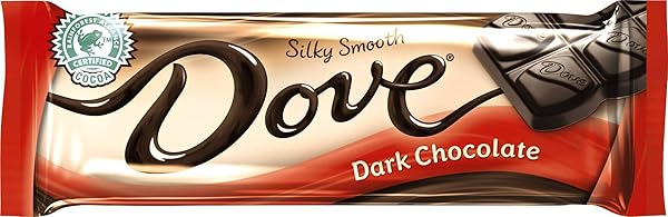 DOVE SINGLES SILKY SMOOTH DARK CHOCOLATE BAR, 1.44 OUNCE – 18 COUNT PER PACK — 12 PACKS PER CASE.