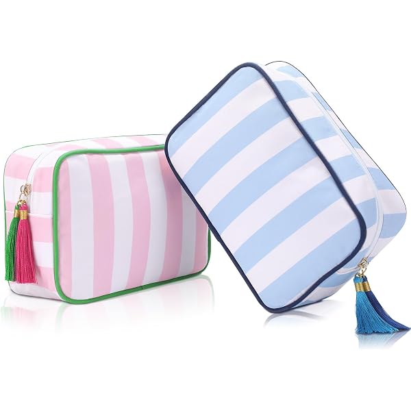 PATIKIL Mesh Kosmetiktasche 11x11x2 Cm | Netzbeutel Mit Reißverschluss, Für Reise & Organisation