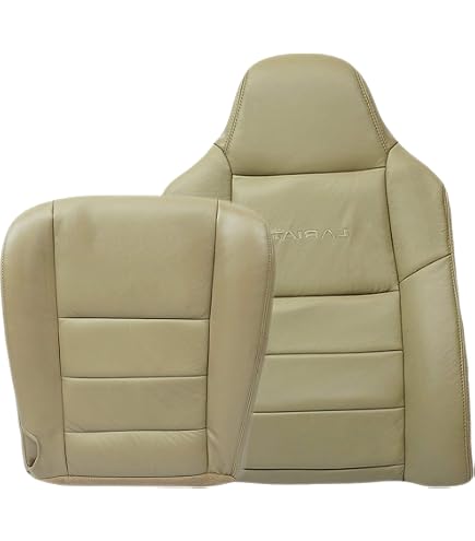 Leder-Sitzbezüge Für Ford F250/F350 Lariat (2001) Fahrersitz – Farbe Parchment/TAN
