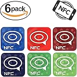 ChiTronic 6-Pack NFC Ntag203 Programmable Near Field Communication Tags RFID Adhesive Label Sticker for Samsung Galaxy S6 S5 S4 Note 4 HTC One First One X Droid DNA Sony Xperia Nexus