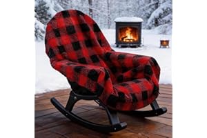 Reversible Double Sided Chair Blanket for Adults, Waterproof Cozy Sherpa Camping Blanket All-Season Use Folding Outdoor Chair