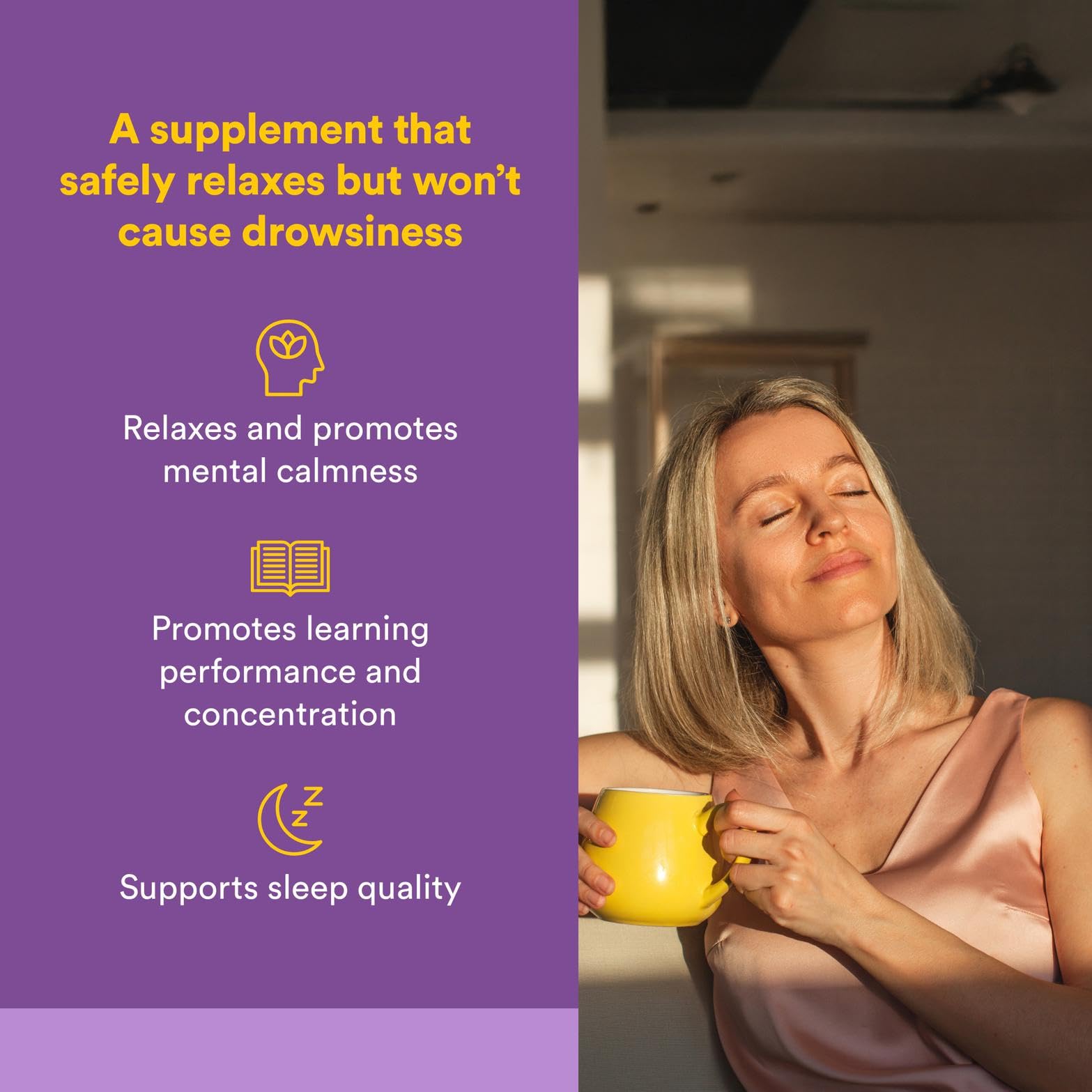 Natural Factors Stress-Relax Chewable Suntheanine L-Theanine 100 mg, Non-Drowsy Stress Support for Mental Calmness and Relaxation, Tropical Fruit Flavor, 60 Tablets