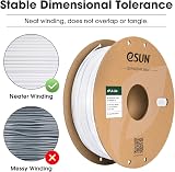 eSUN PLA Filament 1.75mm Cold White 1KG Spool +/-0.03mm FDM 3D Printer Materials view 2