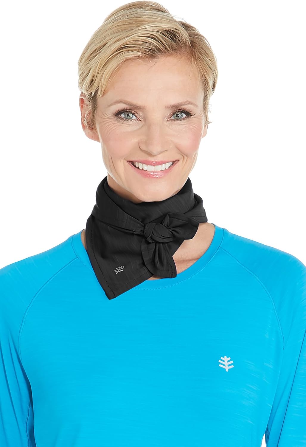 Coolibar UPF 50+ Men's Women's Virasana Performance Sun Bandana - Sun Protective (One Size- Black) at  Women’s Clothing store