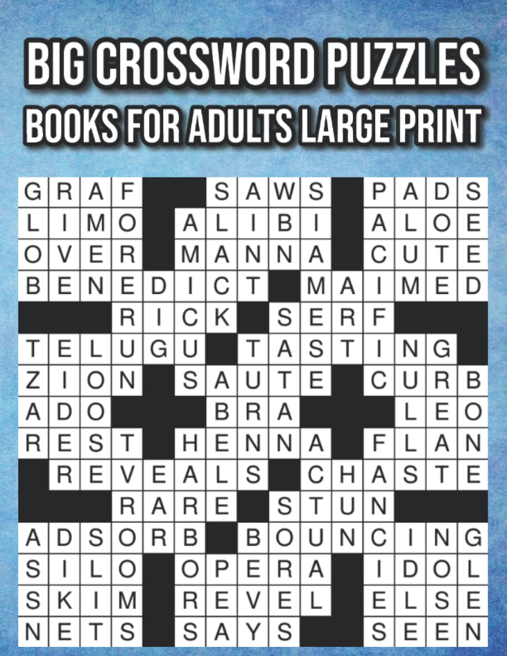 big crossword puzzles books for adult large print large print crossword puzzle book with solution for adults seniors teens medium level puzzles activity book for puzzle lovers j burkhart david 9798811982370