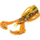 Strike King Baby Luau Craw Fishing Lure, Bama Craw | High Action Claws and Skirt, Patented Rage Flange