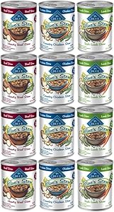 Blue Buffalo - Blues Stew 12.5 oz Canned Dog Food - Chicken, Lamb, Beef