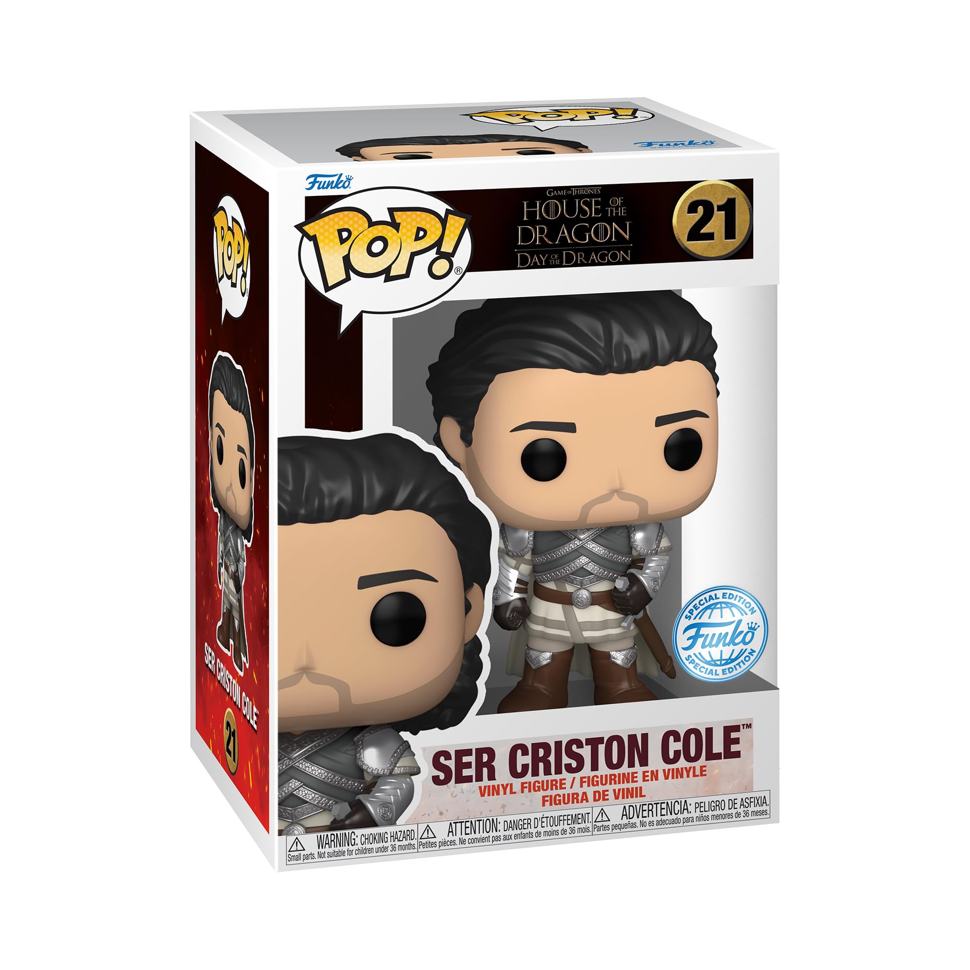 Photo 1 of Funko Pop! TV: House of The Dragon - Ser Criston Cole - Amazon Exclusive - Collectible Vinyl Figure - Gift Idea - Official Merchandise - Toys for Children and Adults - TV Fans