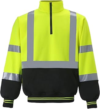 yellow quarter zip sweatshirt