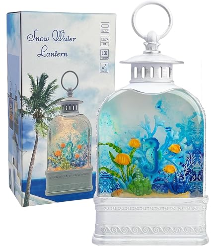 Amazon.com : Roman Musical Lighted Snowblow Lamp Post Blue House