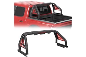 KURMT Roll Bar for Mid Size Pickup Truck, Adjustable Sport Bar Chase Rack Compatible with Toyota Tacoma,Tundra for Jeep Gladiator JT, for GMC Canyon & Chevrolet Colorado, for Ford Ranger, Frontier