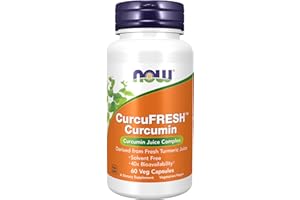 NOW Supplements, CurcuFRESH™ Curcumin, Derived from Fresh Turmeric Juice, Curcumin Juice Complex, 60 Veg Capsules