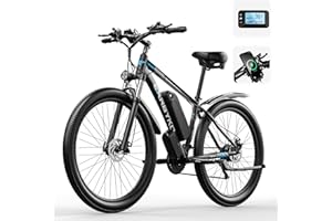 EXRBYKO 29” Electric Bike for Adults 48V 17.5AH 840WH Battery, 1500W Peak 36MPH Electric Mountain Bike, 80 Miles Ebike 21-Speed Gears, IP7 Waterproof E Bicycle E Bike for Commuter