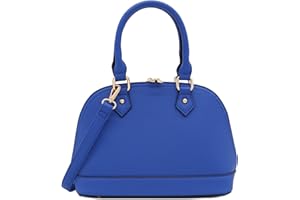 FASHIONPUZZLE Zip-Around Saffiano Classic Dome Satchel