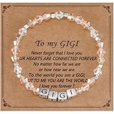 Kivosliviz Gigi Gifts for Women Jewelry Grandson Grandchildren Mothers Day Gigi Bracelet for Grandma