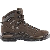 LOWA Men's Renegade EVO GTX Mid Hiking Boot | Next-Gen Leather Hiking Boot Featuring GORE-TEX Waterproof Protection, 2-Zone Lacing, and Vibram Trail Grip