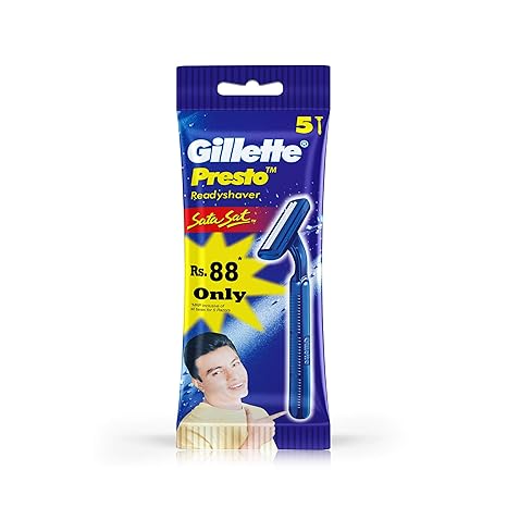 Gillette Presto Sata Sat Razor- 5 Count