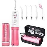 Cordless Water Flosser - DIY Portable Oral Irrigator Rechargeable Collapsible Travel Teeth Cleaner for Brace Sinus Rinse with