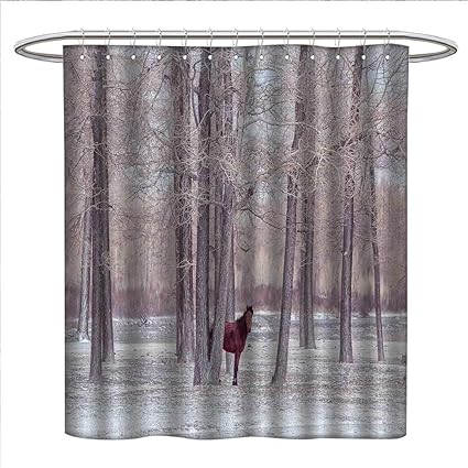 Amazon Com Duommhome Equestrian Shower Curtains Fabric Extra Long