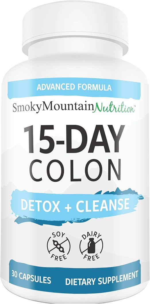 Colon Cleanse & Detox 15 Day Quick Colon Cleanse Capsules Digestive