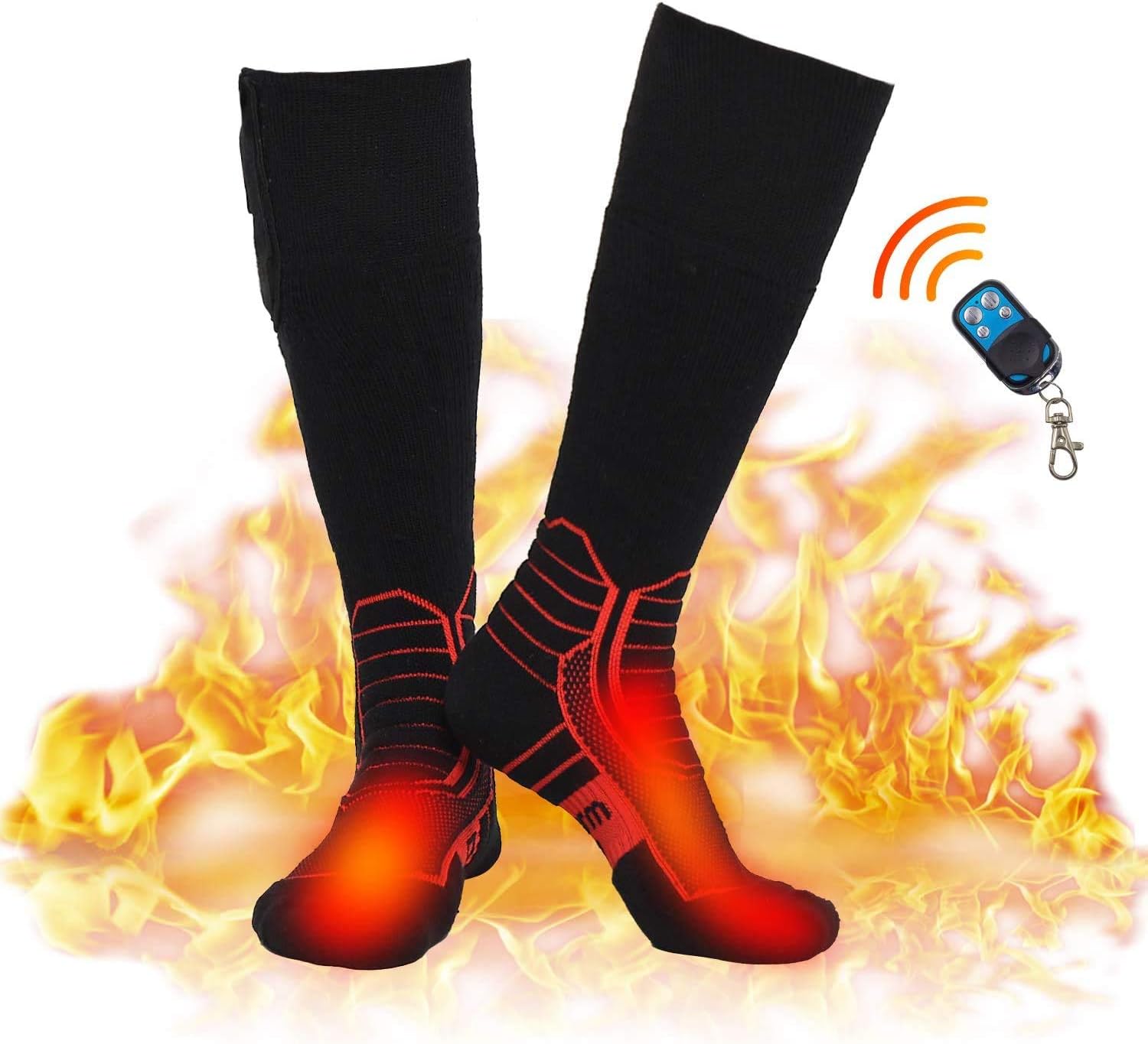 Dr.warm Wireless Heated Socks, Remote Control 2600mAh 7.4V Rechargeable