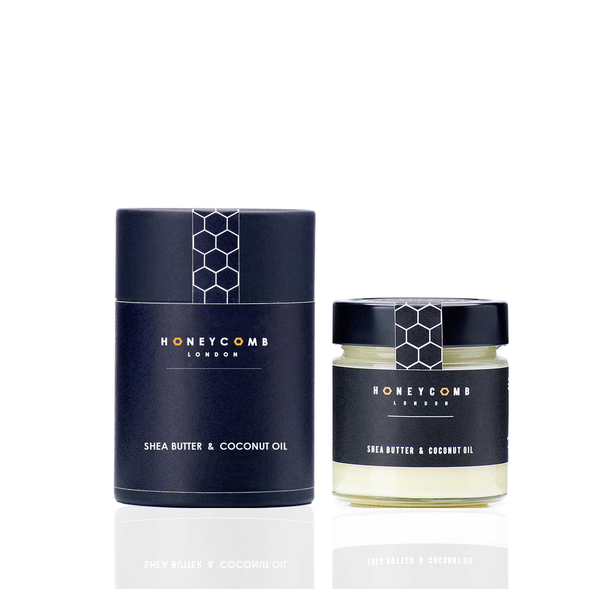 Shea Butter Raw Body Butter with Raw Coconut Oil Moisturiser for Dry Skin Whipped for hair Unrefined, Hair Moisturiser (Mix) (200ml)