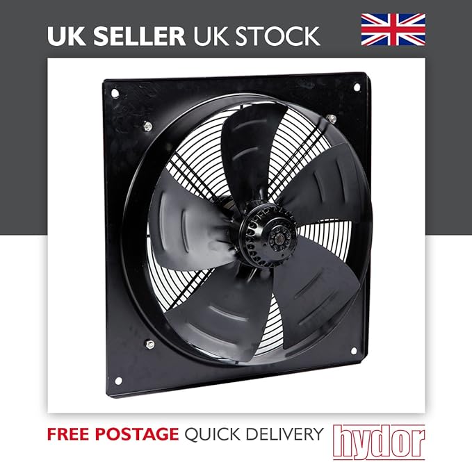 Plate Mounted Industrial Extractor Fan 630mm 24inch 1320rpm 415V for