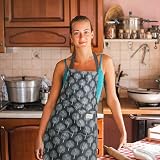 YuZhou 2Pcs PVC Apron Women Waterproof Wipeable Kitchen Apron with Pocket view 6