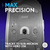Logitech G309 Wireless Gaming Mouse White HERO 25K 86g 6 Buttons view 4