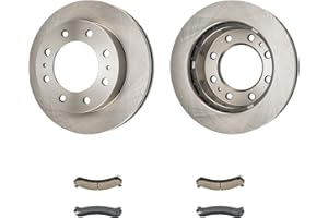 Front Brake Kit Rotors Ceramic Brake Pads for 2001-2010 Chevrolet Silverado 2500 HD, 2003-2012 2017-2020 Express 3500, 2001-2