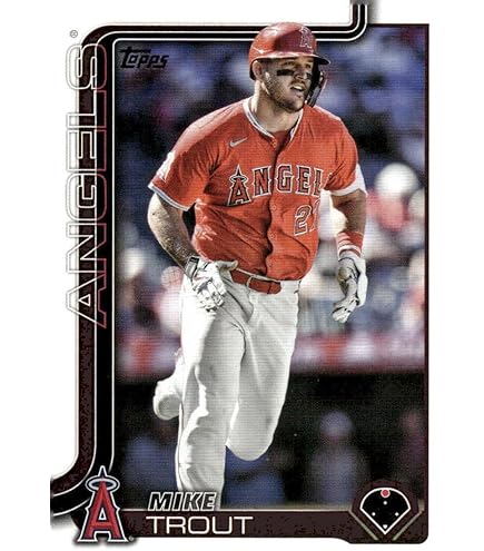 Amazon.com: 2024 TOPPS #27 MIKE TROUT LOS ANGELES ANGELS BASEBALL