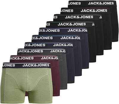 Jactimothy Solid Trunks 10 Pack, Spruzzo di Mare, XX_l (Pacco da 10) Uomo
