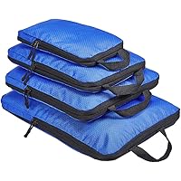 COVAX 4 Set Compression Packing Cubes, Travel Luggage Organizers and Storage Packing Cubes