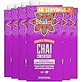 Bhakti Chai Ginger & Black Tea Concentrate | Organic, Vegan, Fair Trade, Kosher, Gluten-Free, Sugar-Free | Original (Unsweetened), 32 oz (Pack of 6)