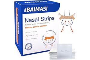 Extra Strength Nasal Strips - Anti Snoring Strips for Sleeping & Sports, Instant Congestion Relief for Cold & Allergies, Drug
