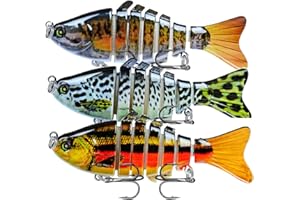 Zgperyue Fishing Lures Kit Fishing Flies Lures for Freshwater and Saltwater Crankbaits for Bass Trout Bass Lures Spoon baits, Bass Trout Bait Lures