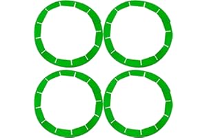 Cornucopia Brands Silicone Pie Crust Shields (4-Pack), Adjustable Pie Protectors, Green