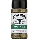 Kinders Organic Garlic Herb Sea Salt &amp; Lemon Seasoning, 3.2 OZ