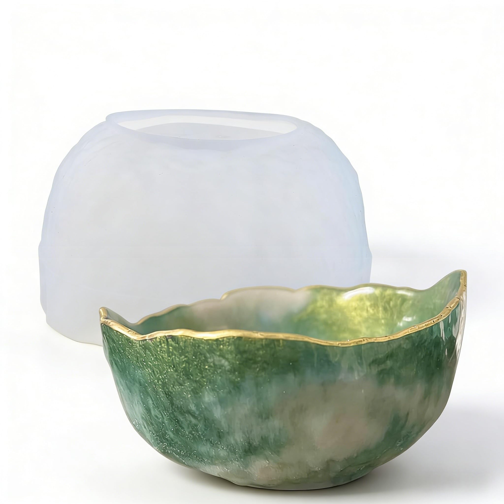 EPODA Epoxy Resin Mold, Bowl Shape Silicone Resin Mold for Creative Tray and Decorative Home Accessories, Perfect for Christmas and Holiday Gifts