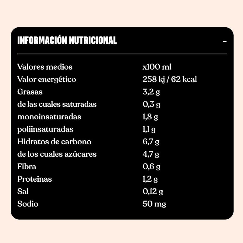 Bebida Vegetal de Avena Barista - especial para el café, pack de 6 x 1L