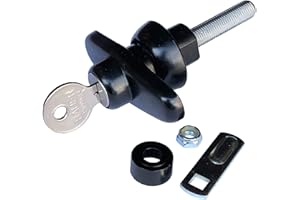 BAUER PRODUCTS Bauer Side Access or Windoor Lock. Part# T500 (T-500) | Truck Cap Lock Side Access Window Handle for LEER A.R.E K127 Key | Tonneau Cap Cover Lock T-500 Handle for LEER Century (1 Pack)