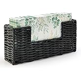 Vertical Black Paper Guest Towel Holder for Bathroom Napkin Holders Disposable Hand Towel Stand Modern Napkin Holders Tray for Kitchen Table Face Guest Towels Napkins Dispenser Bathroom Tissue Holder