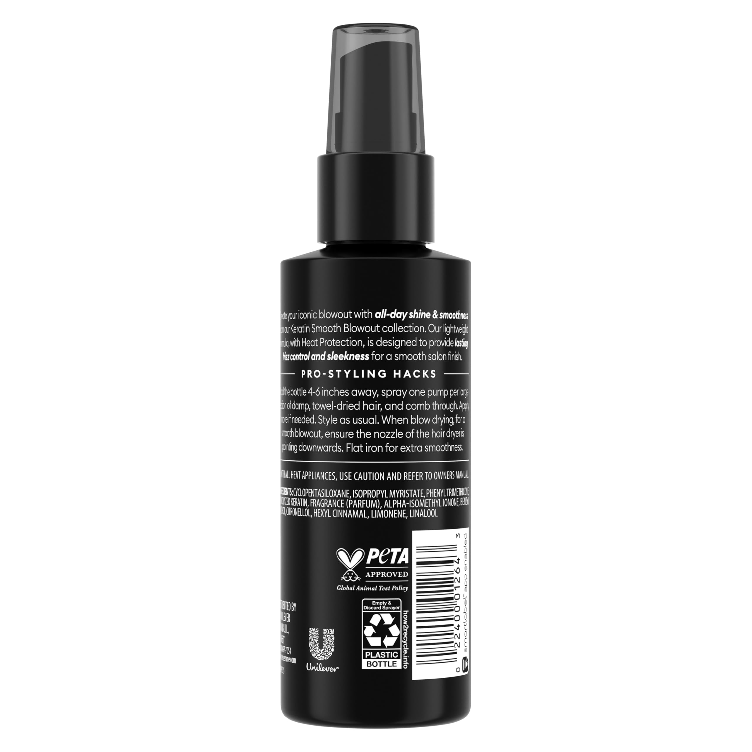 TRESemmé Silky Shine Spray Keratin Smooth for Heat Activated Sleek & Shine, Weightless, 4.1 Fl Oz