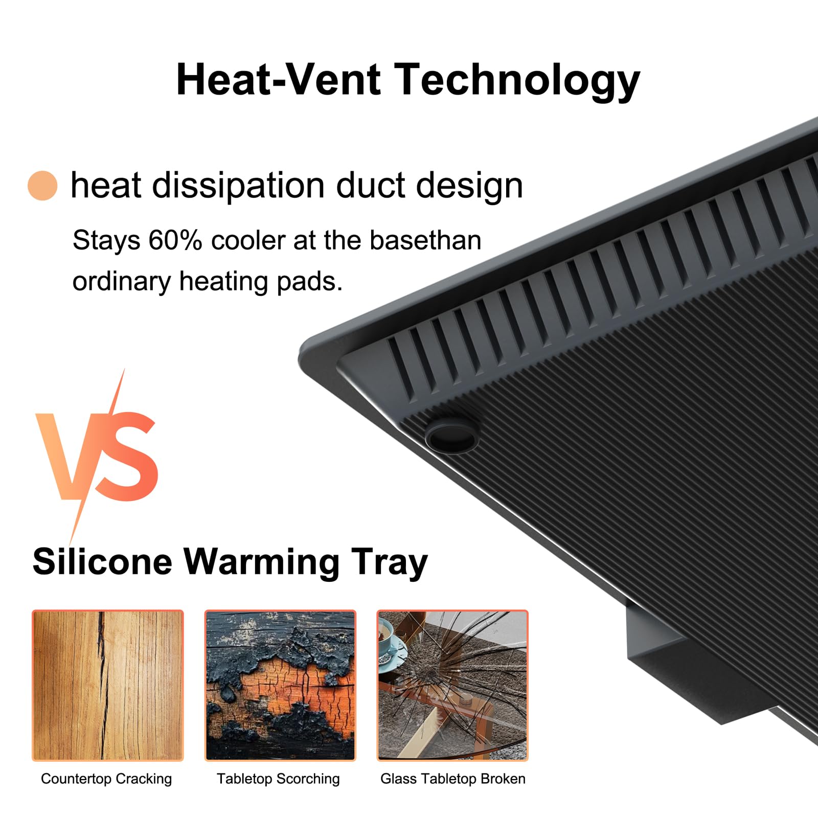 Warming Trays for Buffets Party to Keep Food Warm, 3-in-1 Modular Electric Food Warmers w/ 10 Heat Settings and 12H Timer, Tempered Glass Surface Warming Mat for Food, Catering, Gatherings