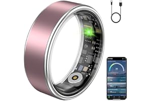 VAMOTRA Smart Ring for Women &amp; Men, Fitness Tracker Ring with Heart Rate Monitor, HRV, Sleep Tracking, No Subscription Fee, 10ATM Waterproof Activity Ring for iPhone &amp; Android (Matte Pink, 8)4.6 out of 5 stars 63$39.99