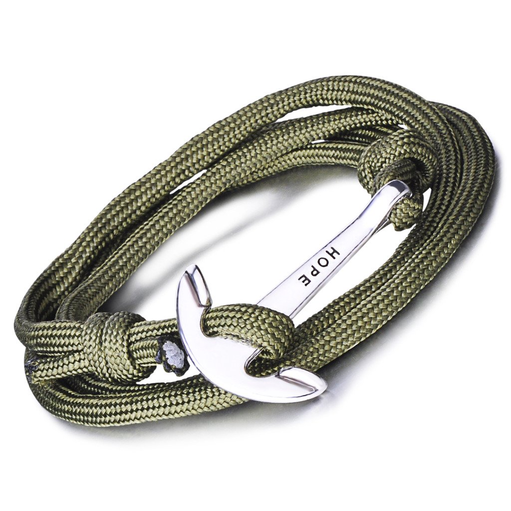 Infinite U Fashion Hope Sailor Anchor Womens Mens Wrap Bracelet Braided Colorful Nylon Rope Alloy Multilayer Charm Wristband Bangle