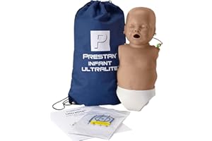 Prestan Infant Ultralite CPR Training Manikin with CPR Feedback, Dark Tone