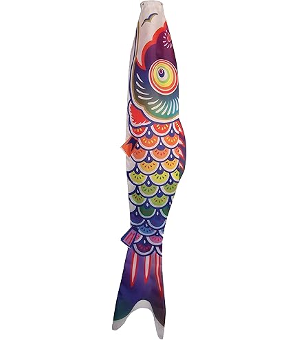Amazon.com : Japanese Koi Fish Windsock, 39 Inch Blue Koinobori