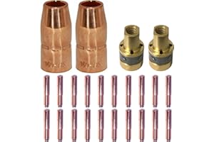 ZINGER Mig Welding Gun Accessory .030" Kit for Miller Millermatic M-10,M-15 and Hobart H-9 H-10:20pcs Contact Tips 000-067 0.030"+2pcs gas nozzles 169-715 1/2"+2pcs gas diffusers 169-716 …